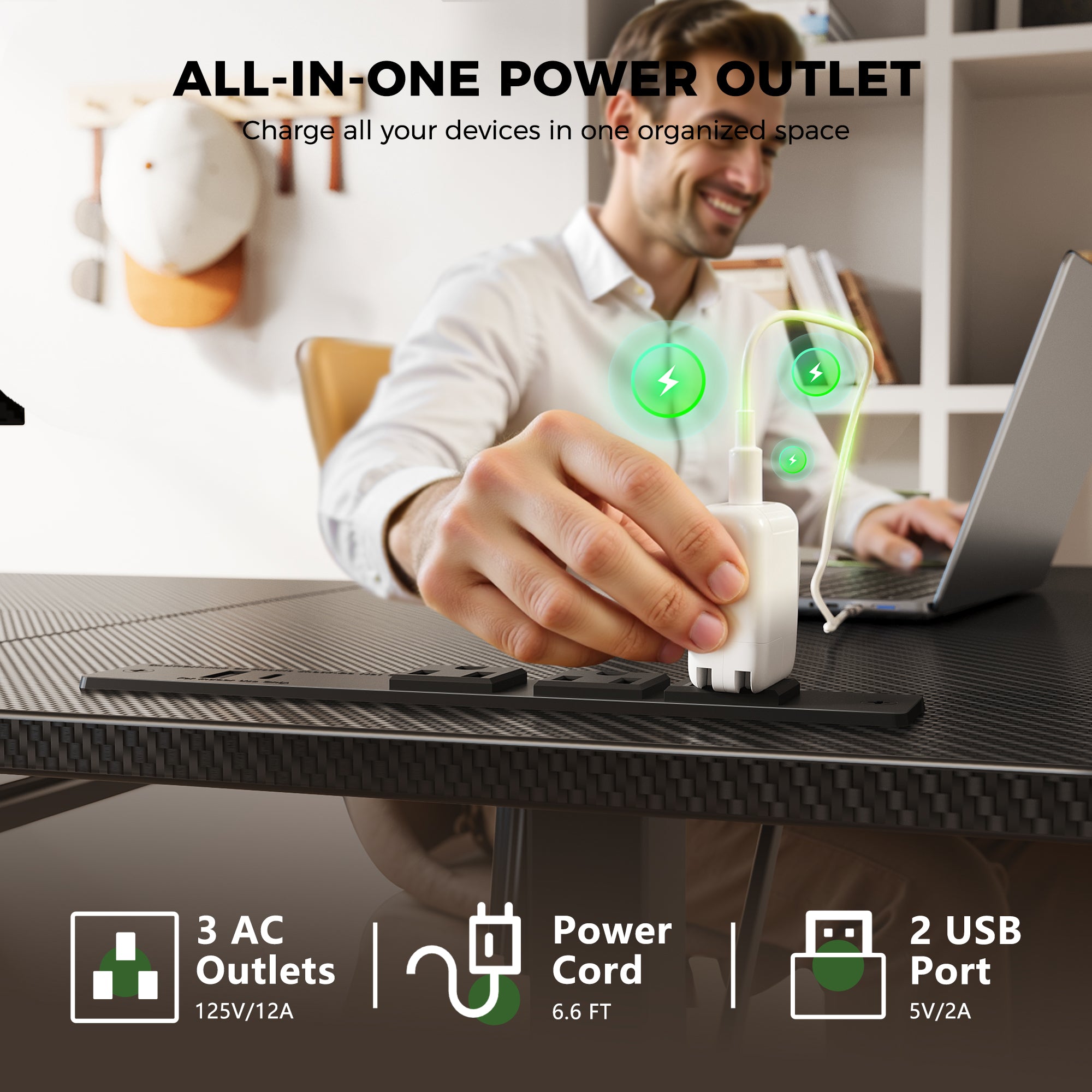 OffiGo 55" L-Shaped Electric Standing Desk with Keyboard Tray & Monitor Shelf