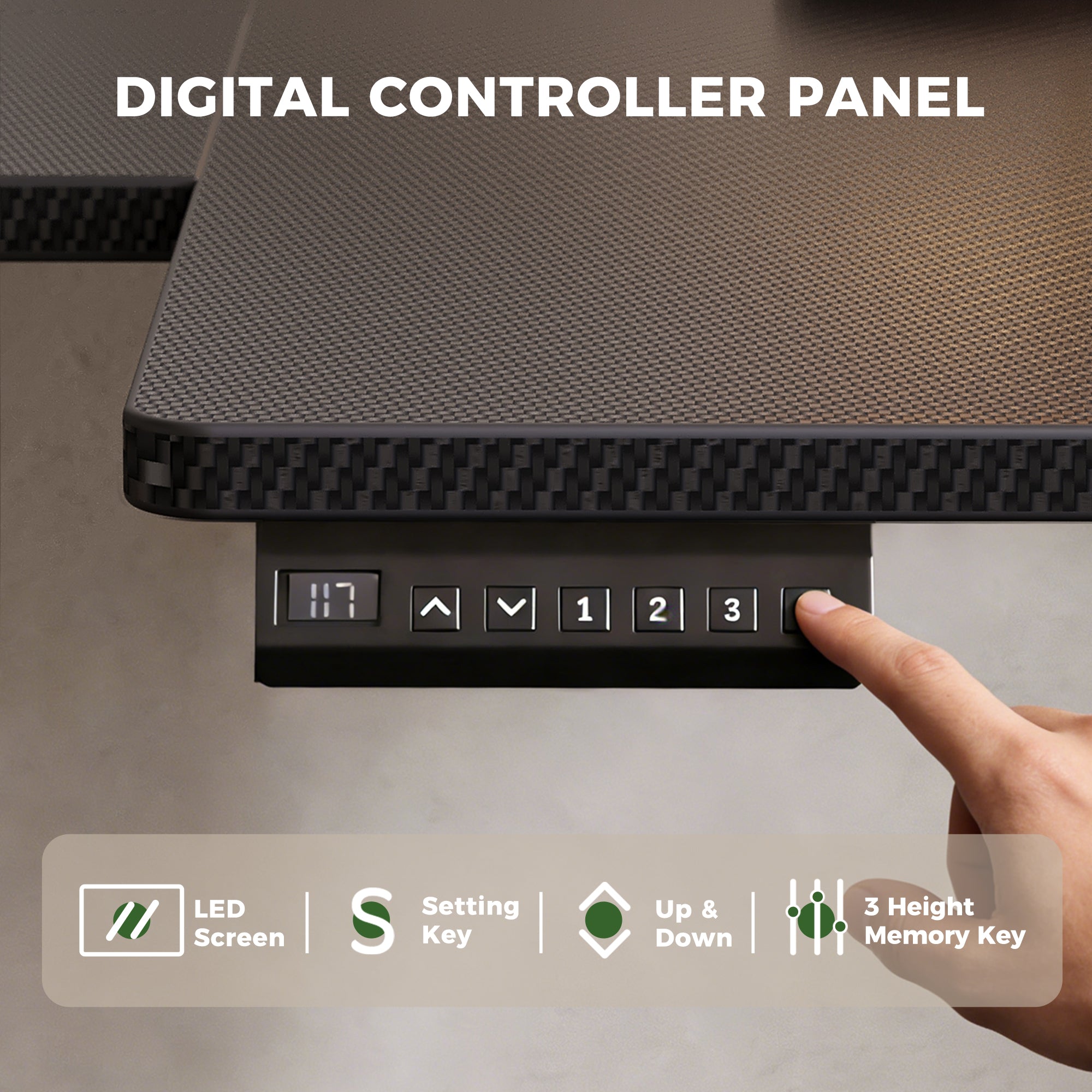 OffiGo 55" L-Shaped Electric Standing Desk with Keyboard Tray & Monitor Shelf