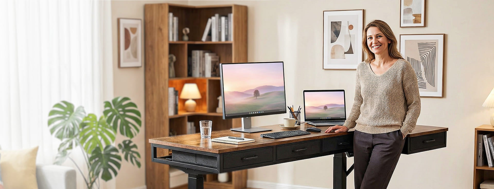 OffiGo is a workspace solutions brand built for long working hours. We design electric standing desks and integrated setups that combine spacious surfaces, smart storage, and practical power access—helping professionals stay organized, comfortable, and focused throughout the day.