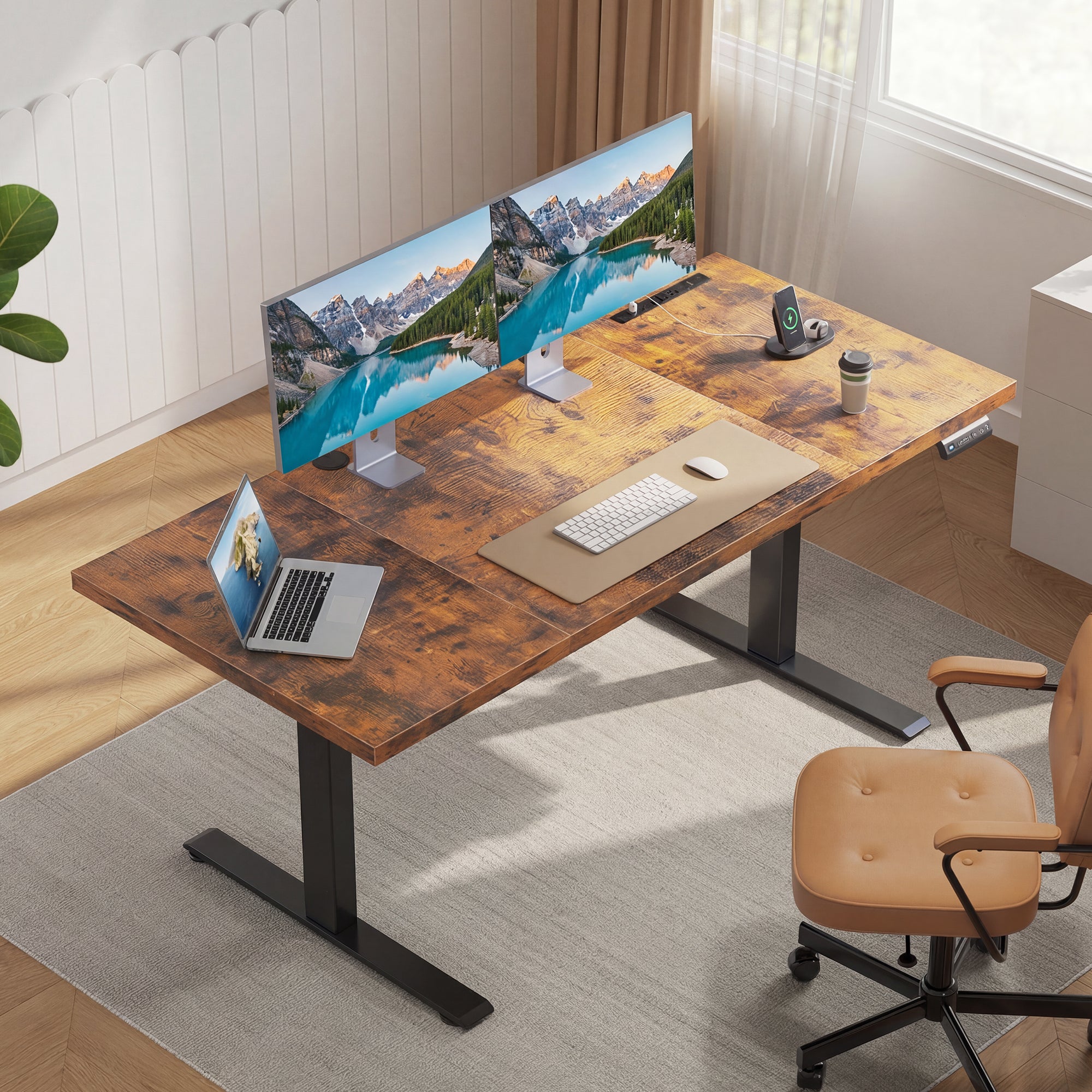 OffiGo 71 Executive Electric Standing Desk OffiGo 71 inch executive standing desk