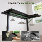 OffiGo 55" L-Shaped Electric Standing Desk with Spacious Work Surface & Adjustable Height